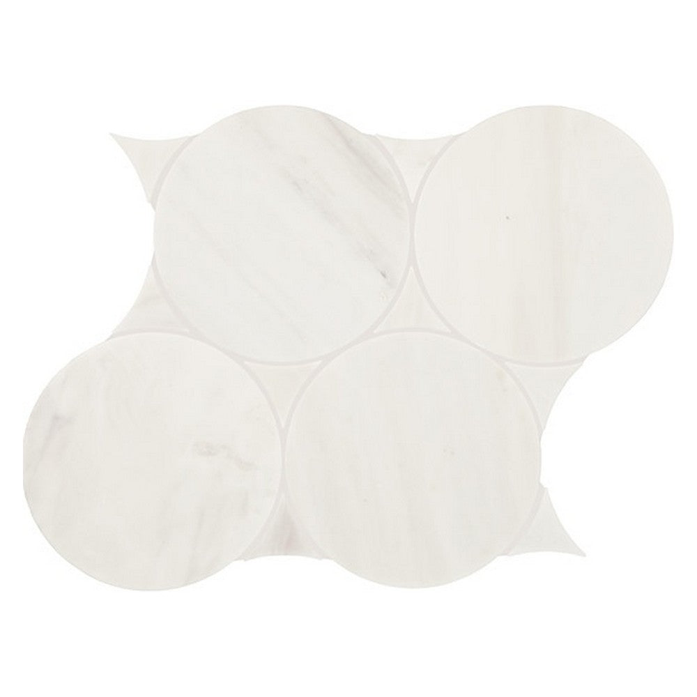 Daltile-Eclessia-Marble-10-X-12-Polished-Natural-stone-6-Circle-Mosaic-Arabescato-Argento