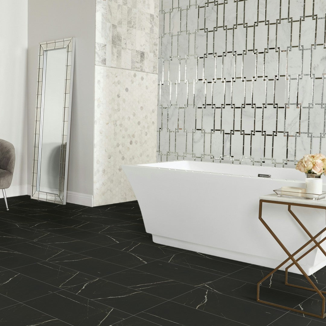 Daltile-Marble-Attache-12-x-24-Rectified-Satin-Porcelain-Floor-Tile-Nero