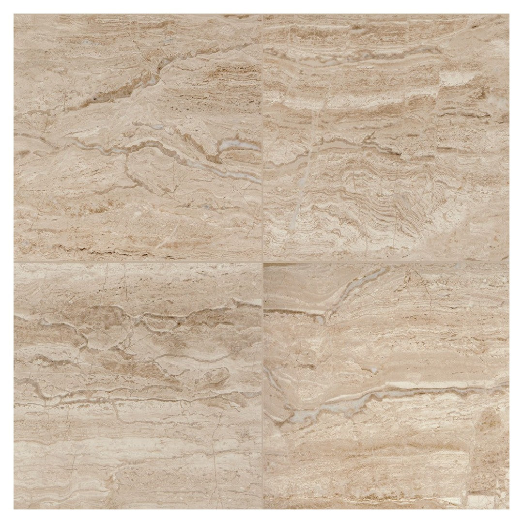 Daltile-Marble-Attache-24-x-24-Rectified-Polished-Porcelain-Floor-Tile-Travertine