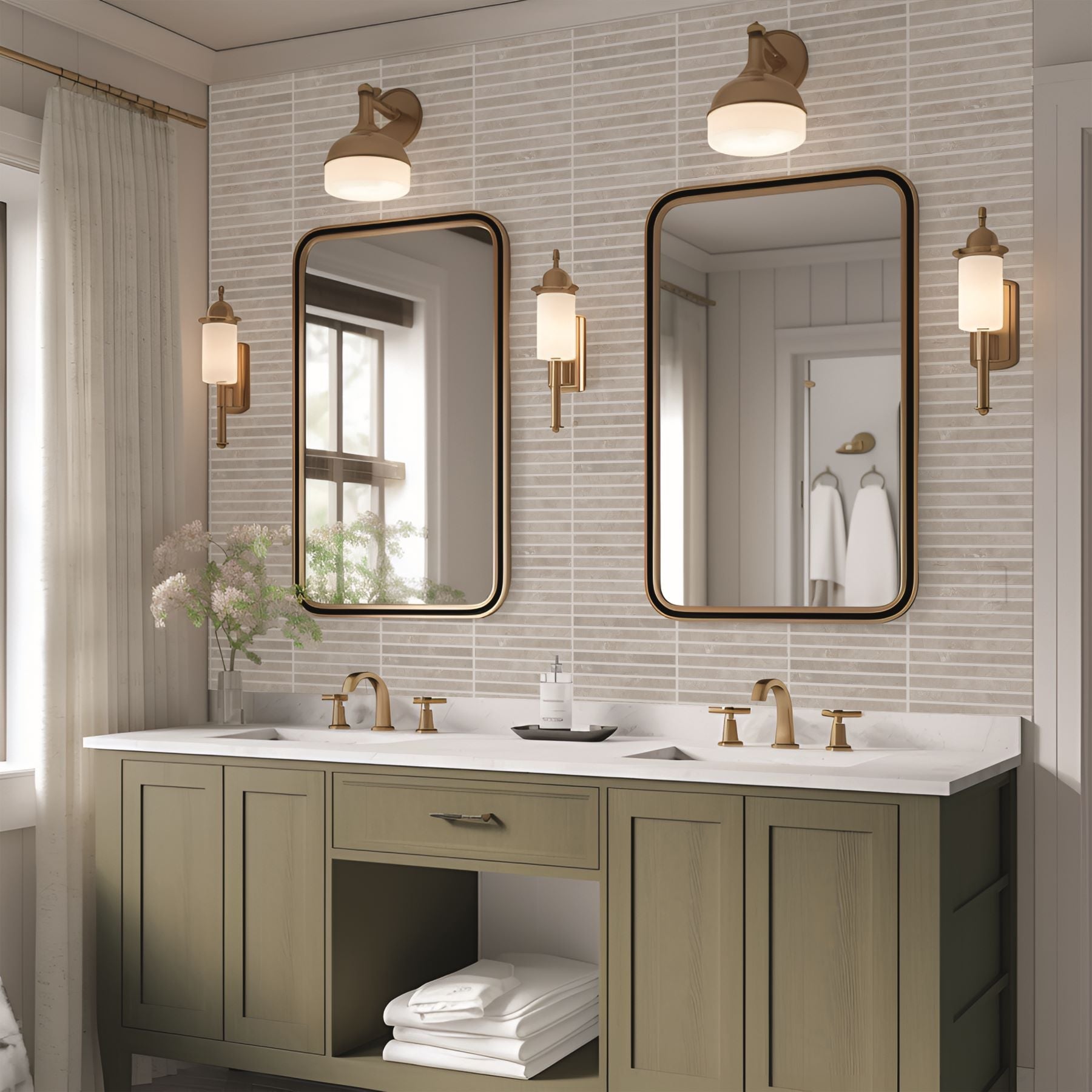 Bati-Orient-White-&-Grey-Marble-Classic-12-x-12-Baguette-Marble-Mosaic-Beige