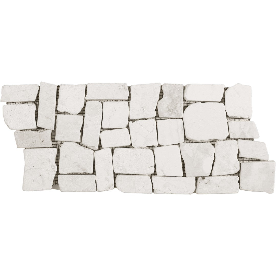 Bati Orient Ancient 5.5" x 12" Interlocking Matte Opus Marble Mosaic Border