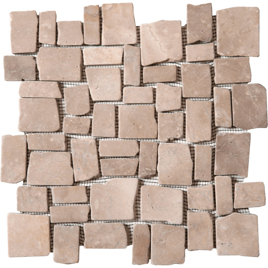 Bati Orient Ancient 12" x 12" Matte Cubic Opus Marble Mosaic