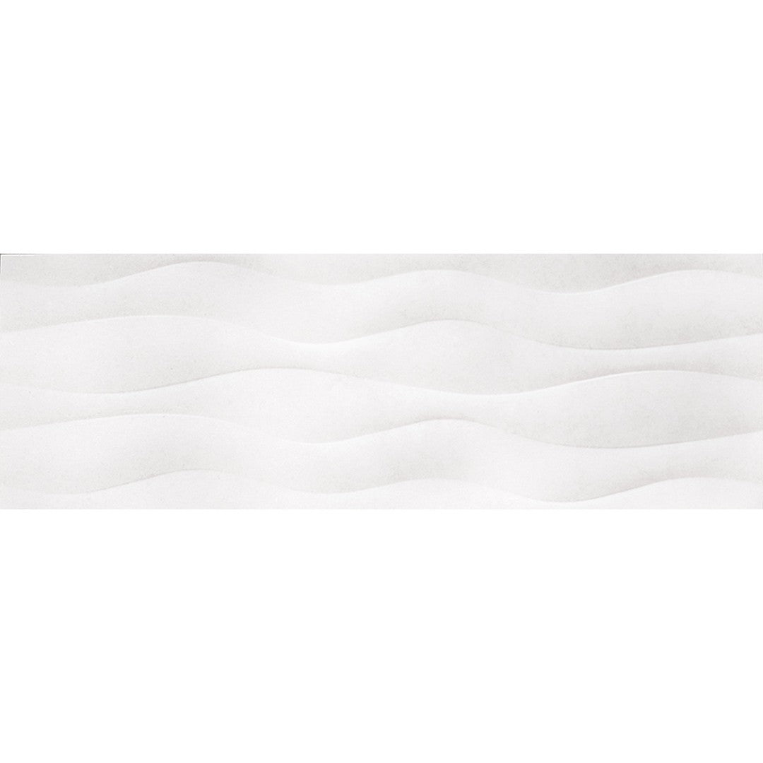 MiR Matrix 12" x 36" Rectified Satin Ceramic Wave Tile