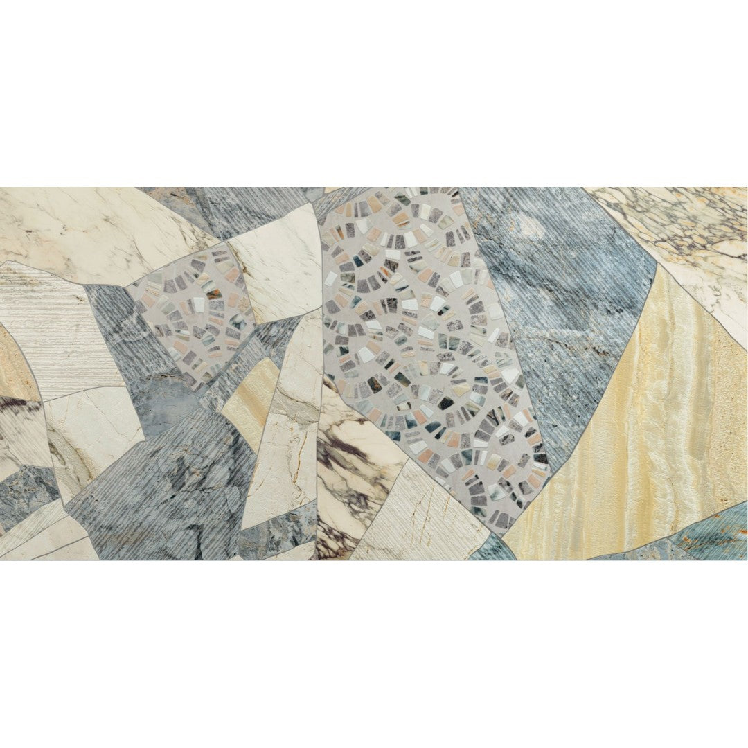 Crossville Marblique 24" x 48" Unpolished Porcelain Deco Tile