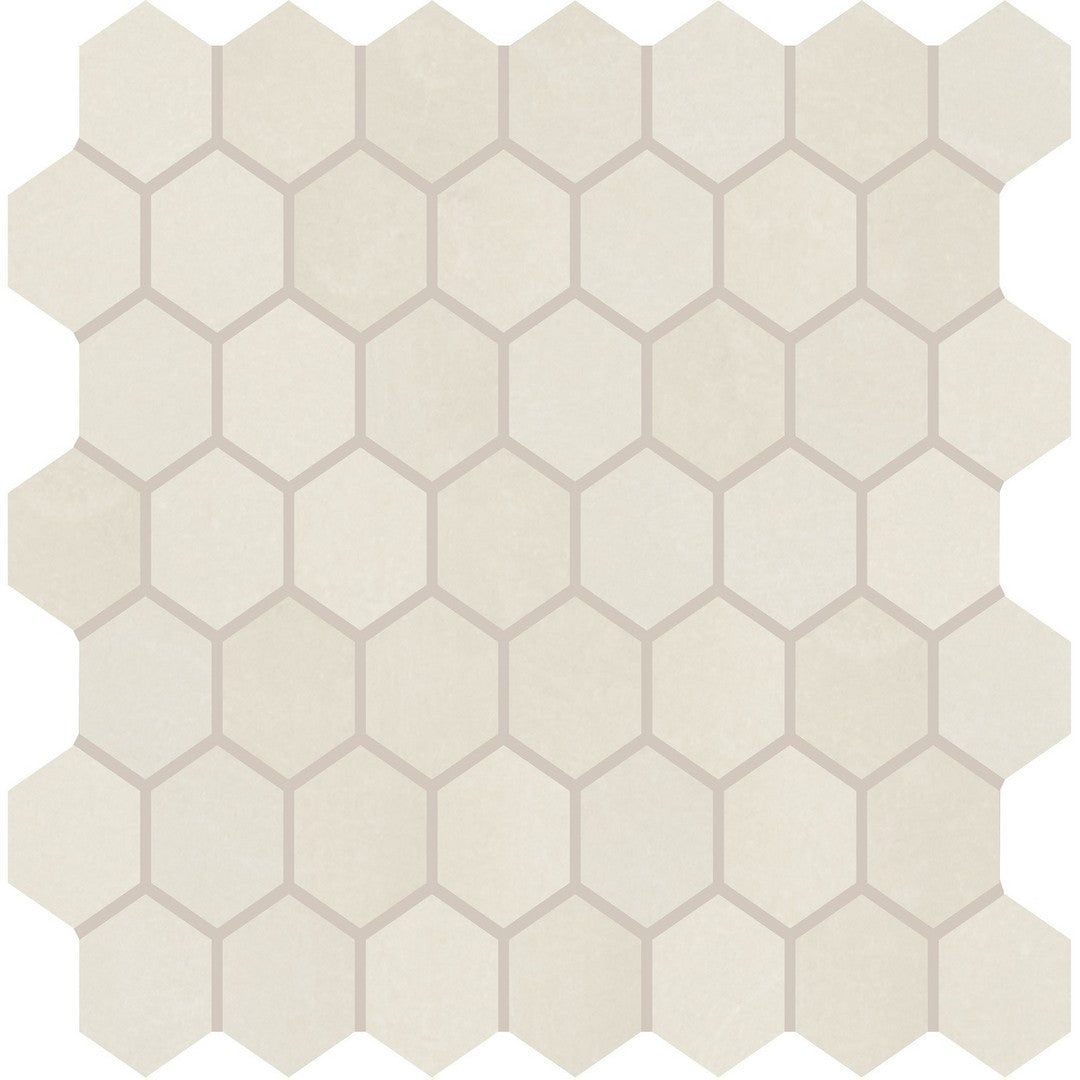 Marazzi Moroccan Concrete 10" x 12" Matte 1.5" Hexagon Ceramic Mosaic