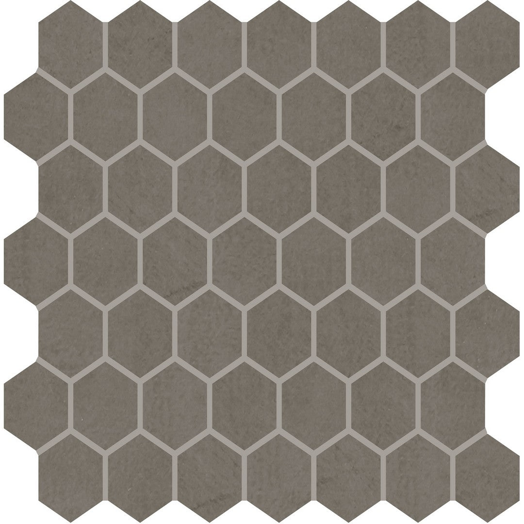 Marazzi Moroccan Concrete 10" x 12" Matte 1.5" Hexagon Ceramic Mosaic