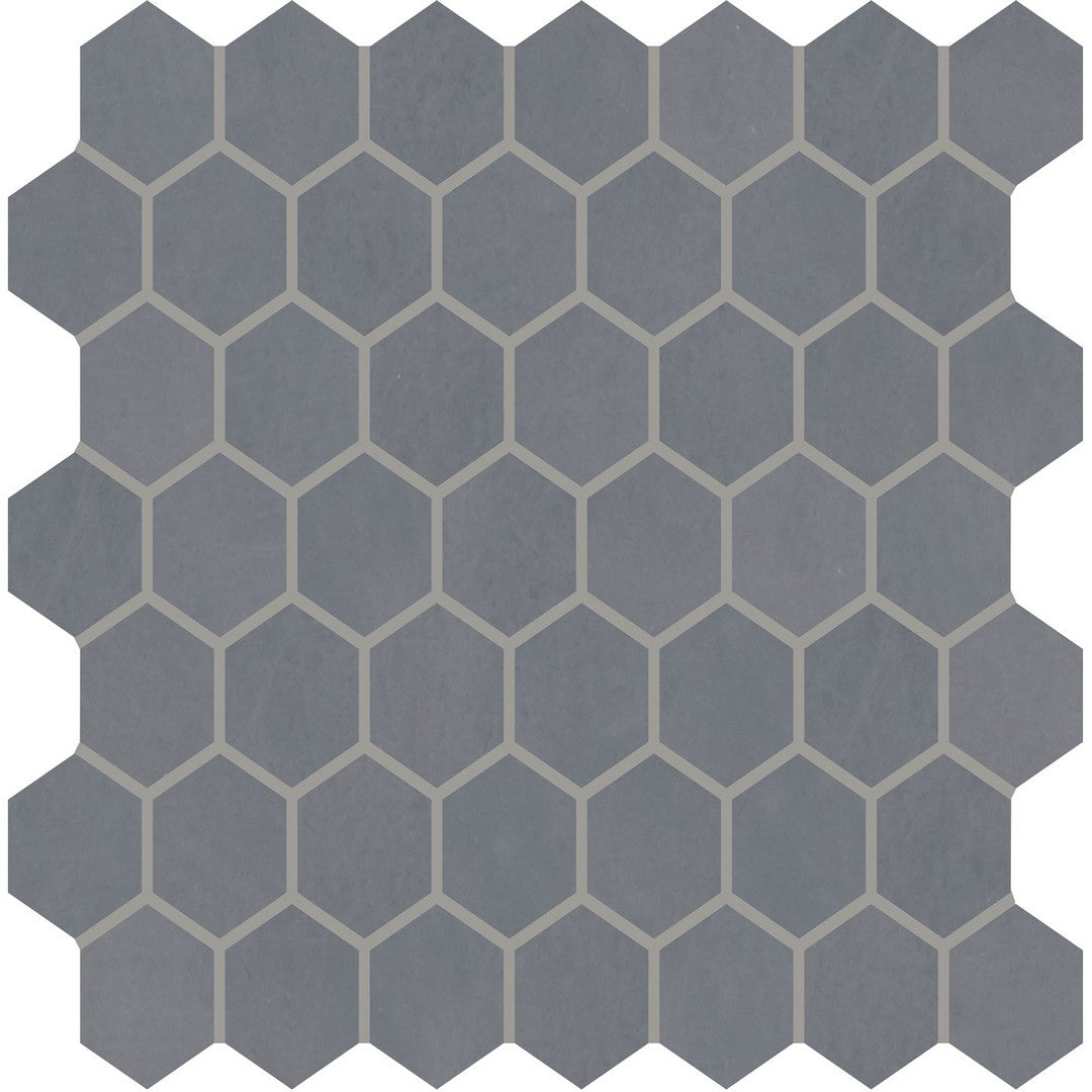 Marazzi Moroccan Concrete 10" x 12" Matte 1.5" Hexagon Ceramic Mosaic