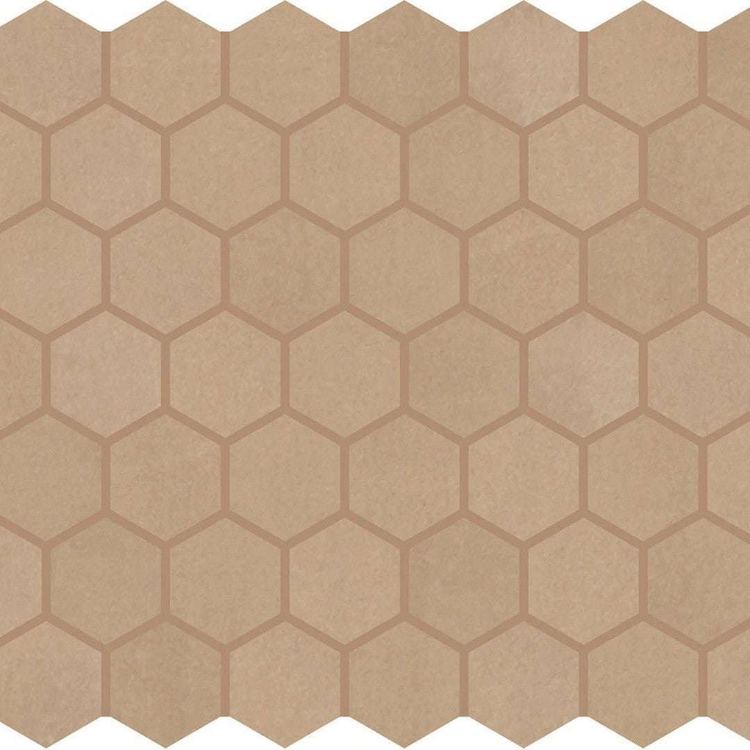 Marazzi Moroccan Concrete 10" x 12" Matte 1.5" Hexagon Ceramic Mosaic