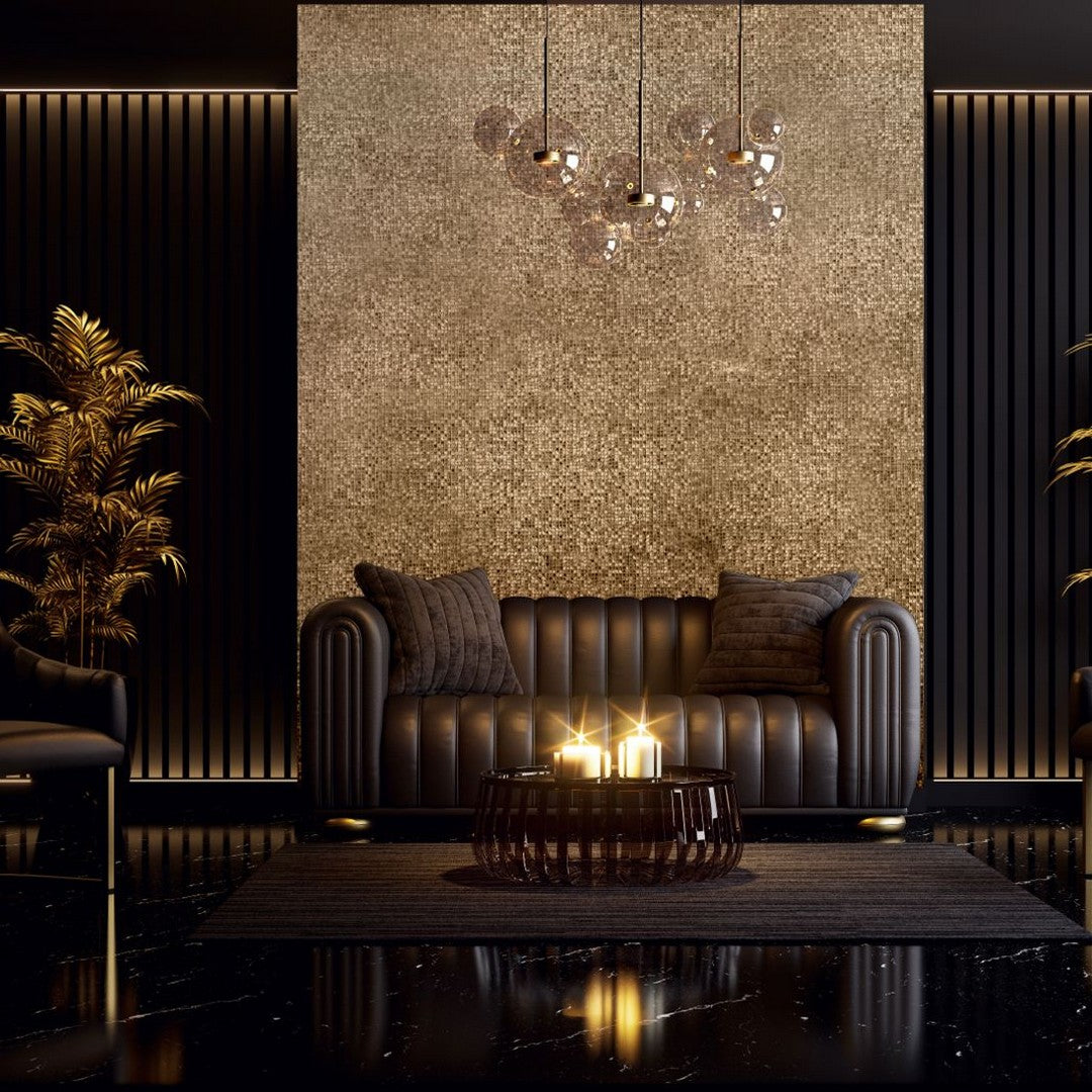 Bati-Orient-Metal-Art-12-x-12-Mini-Hexagon-Mosaic-Gold