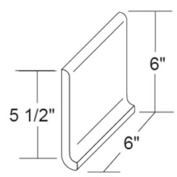 Metropolitan Ceramics Quarry Basics 6" x 6" Unglazed Round Cove