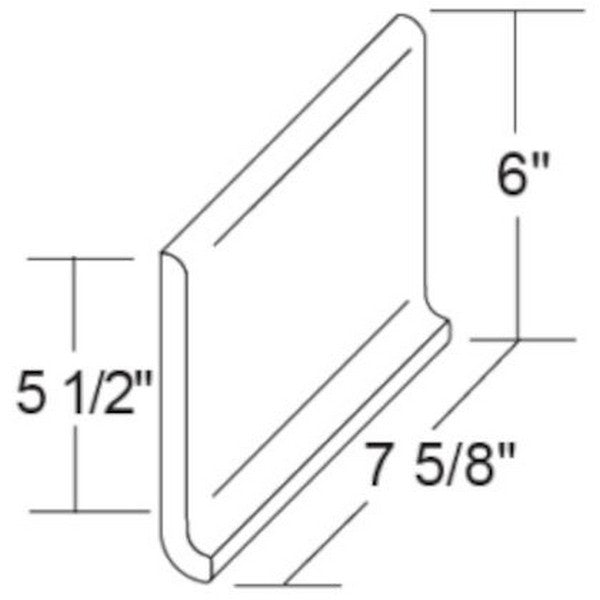 Metropolitan Ceramics Quarry Basics 6" x 8" Unglazed Round Top Cove