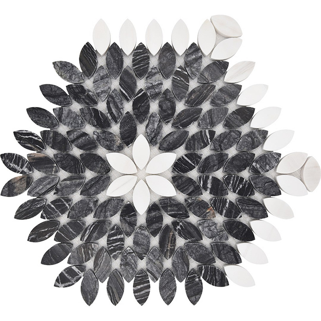MiR Micronesia 10.9" x 9.4" Polished Natural Stone Decorative Mosaic