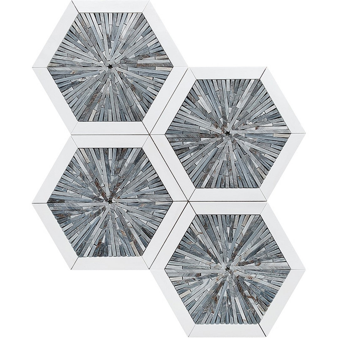 MiR Micronesia 10.75" x 12.46" Glossy Natural Stone Mosaic