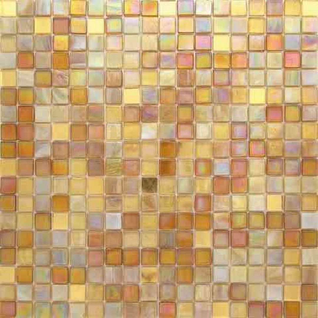 MiR Alma Mix Beige 11.6" x 11.6" Glass 0.6" Mosaic