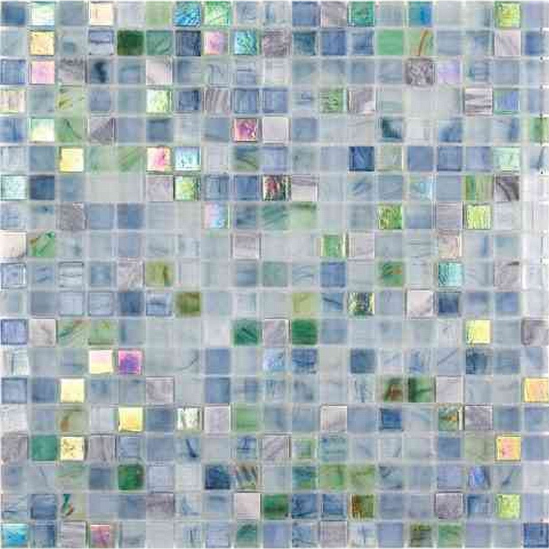 MiR Alma Mix Blue 11.6" x 11.6" Glass 0.6" Mosaic
