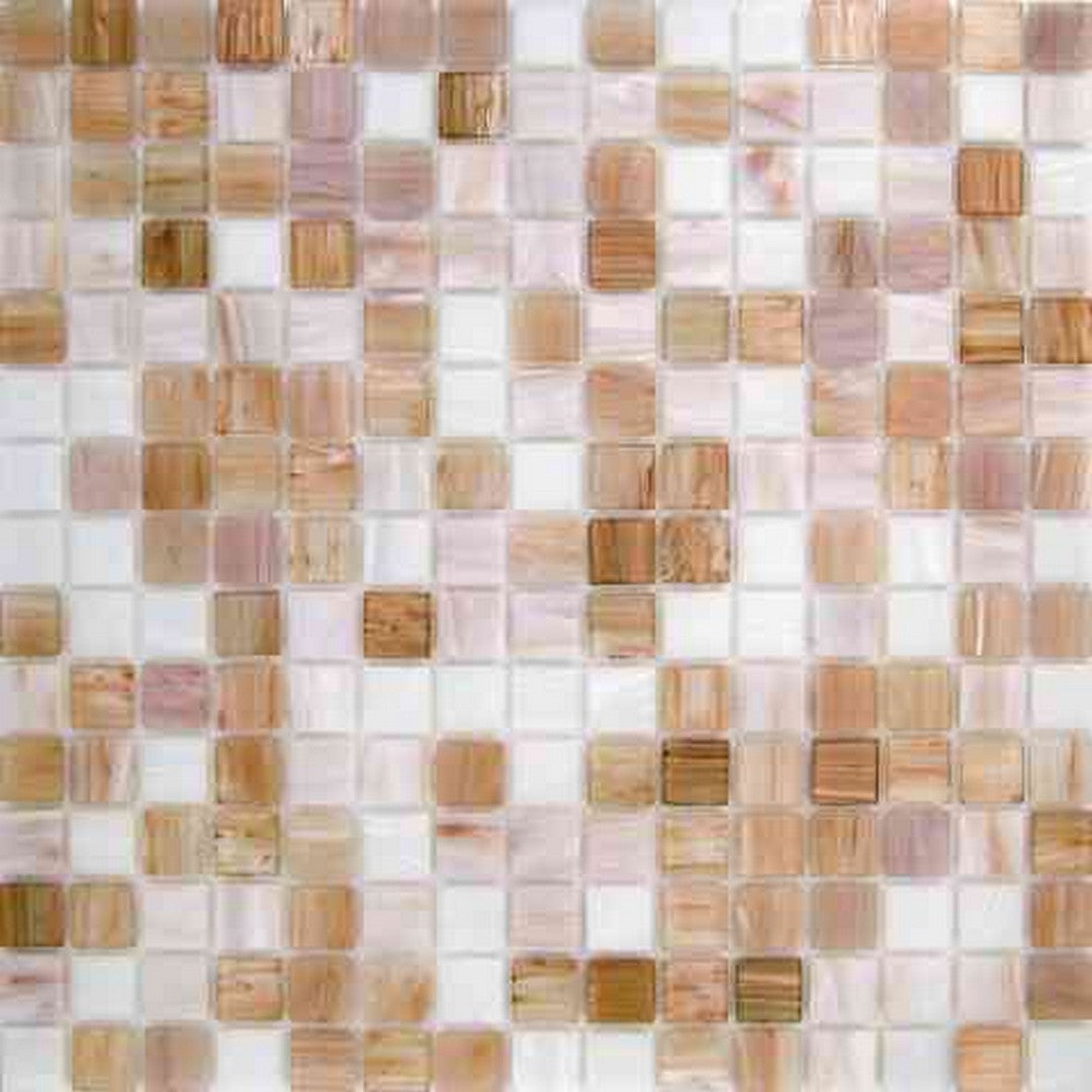 MiR Alma Mix Beige 12" x 12" Glass 0.8" Mosaic