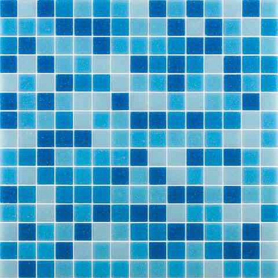 MiR Alma Mix Blue 12" x 12" Glass 0.8" Mosaic