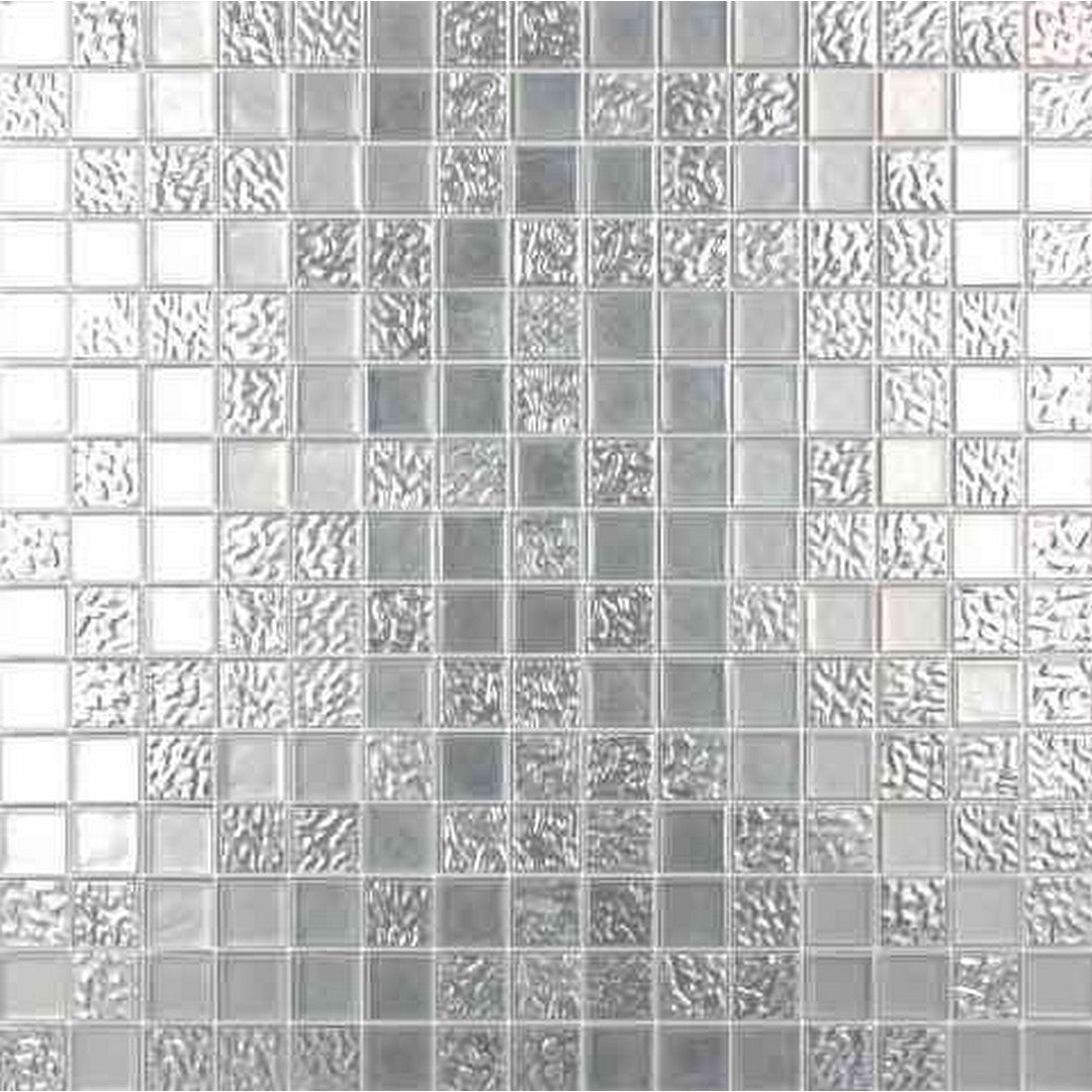 MiR Alma Mix Grey 12" x 12" Glass 0.8" Mosaic