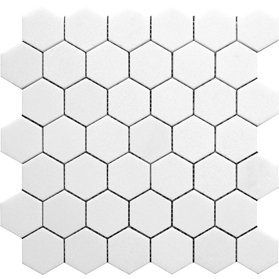 MiR Mykonos 11.8" x 11.8" Polished Marble 2" Hexagon Mosaic