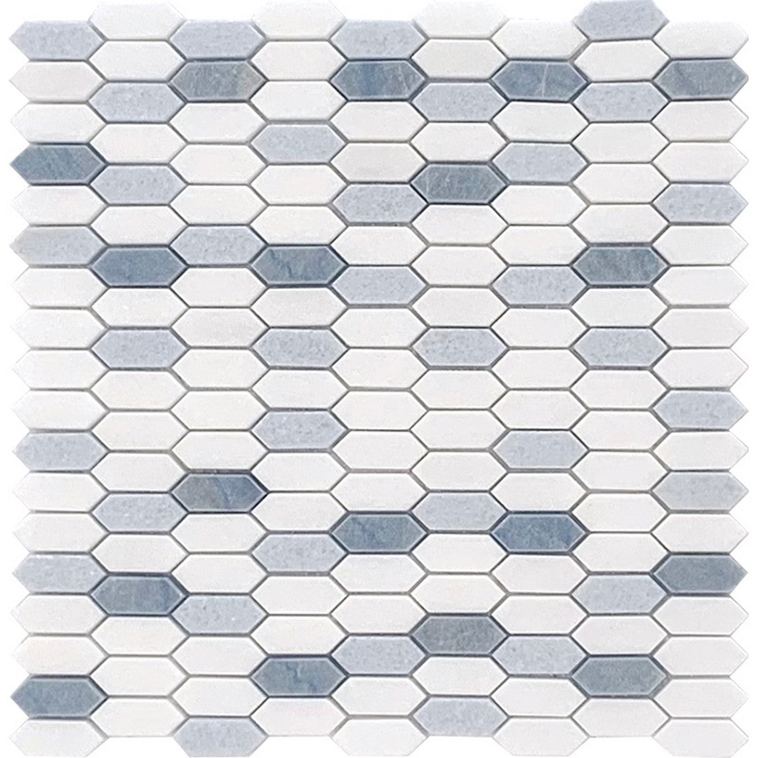 MiR Mykonos 11" x 13" Polished Marble Picket Mosaic