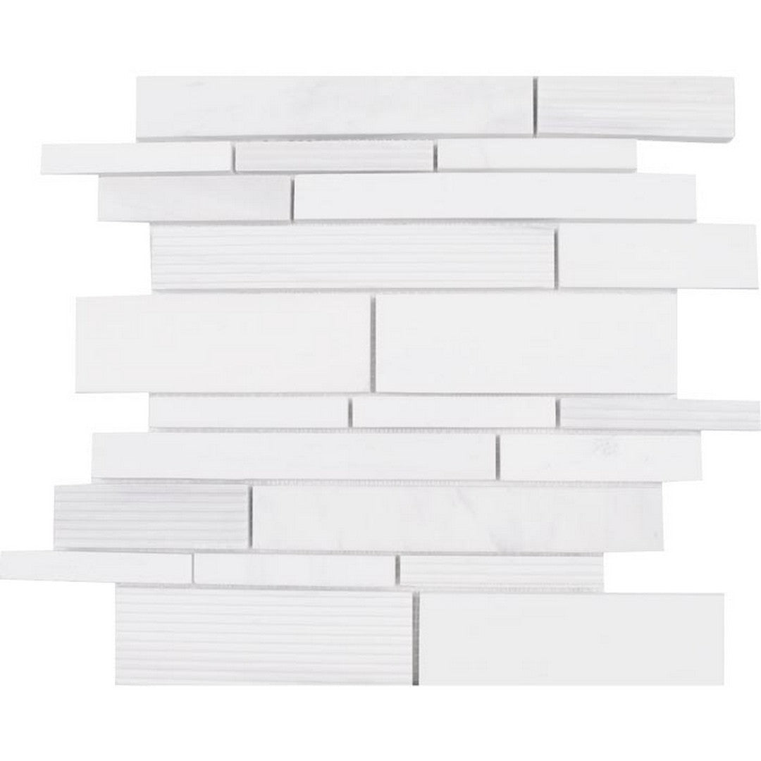 Tesoro Contempo 12" x 12" Multi Random Linear Natural Stone Mosaic