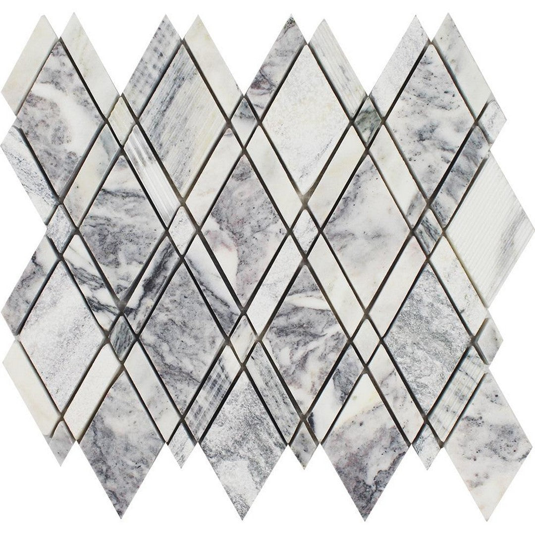 Tesoro Contempo 10.25" x 12" Multi Diamond Dot Natural Stone Mosaic