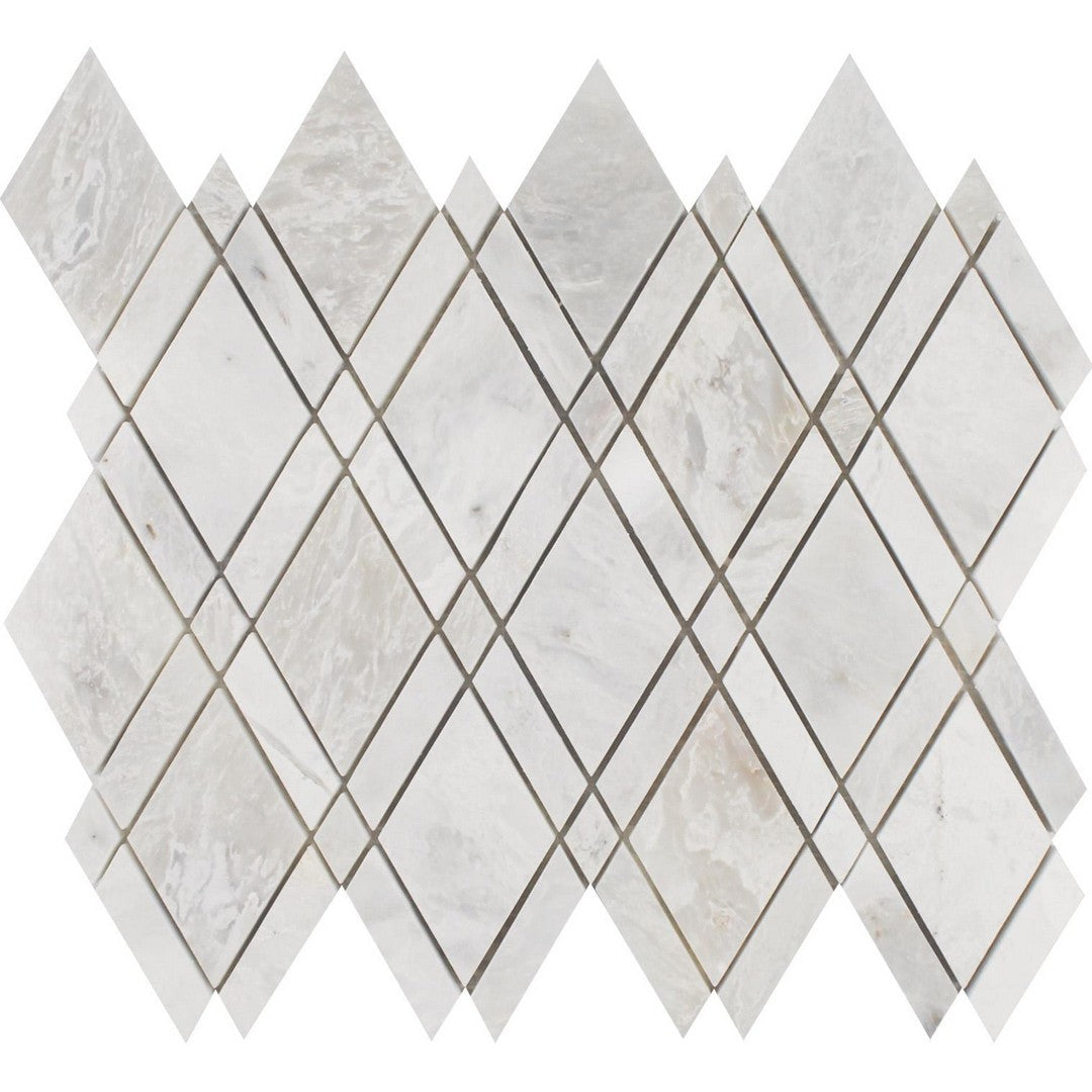 Tesoro Iceberg 12" x 10.5" Polished Diamond Dot Natural Stone Mosaic