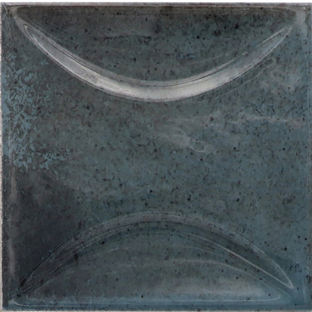 MiR Moda 4" x 4" Pressed Glossy Ceramic Deco Tile