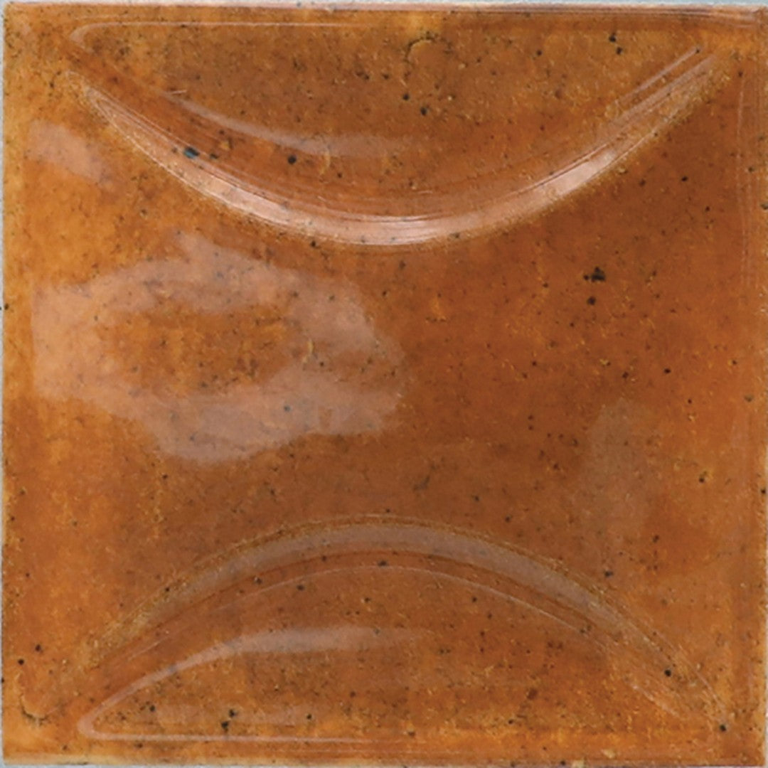 MiR Moda 4" x 4" Pressed Glossy Ceramic Deco Tile