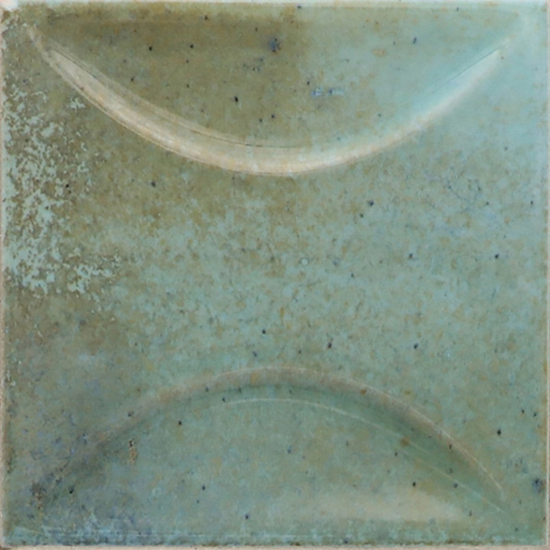 MiR Moda 4" x 4" Pressed Glossy Ceramic Deco Tile