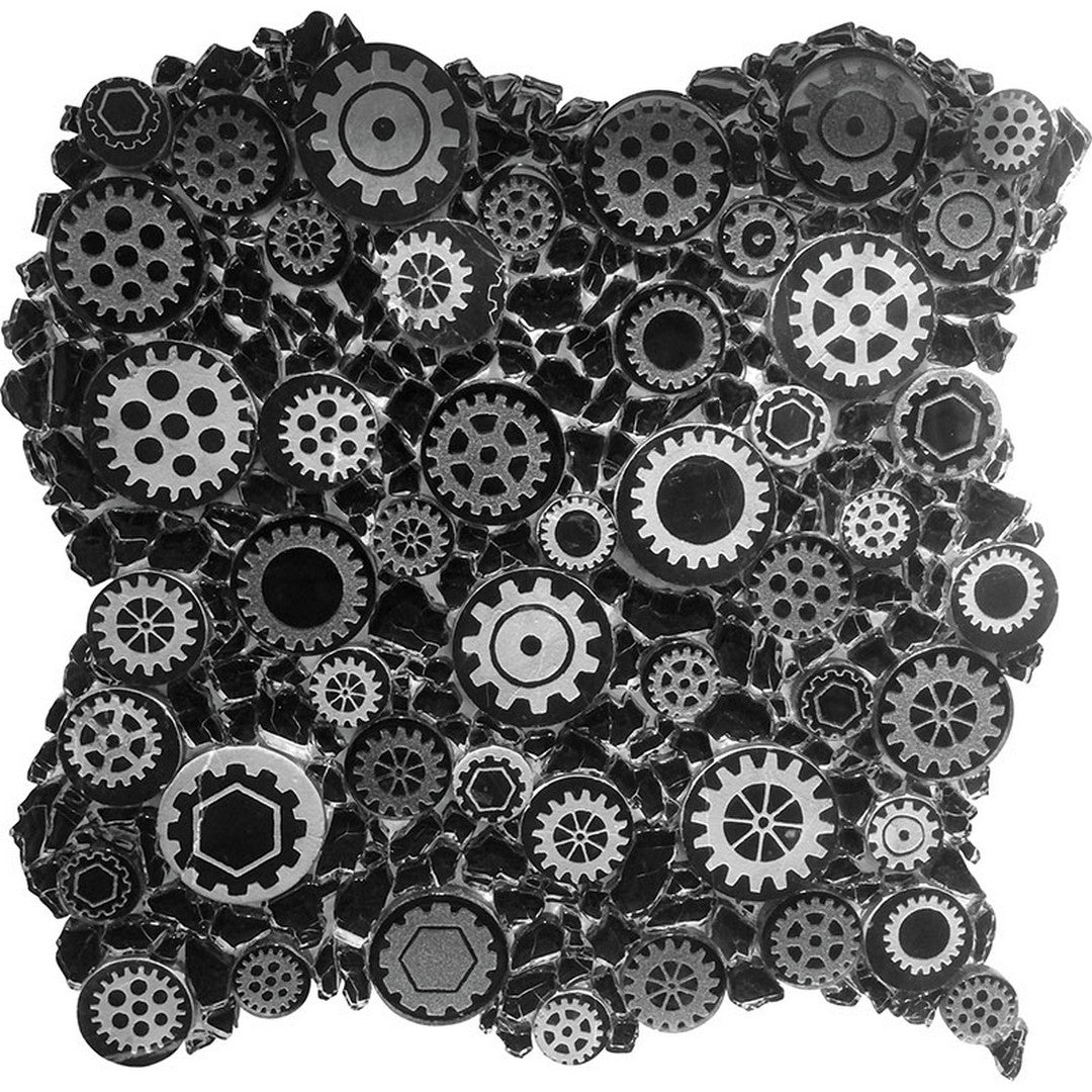 MiR Netherlands 11.6" x 11.6" Glass & Resin Round Mosaic