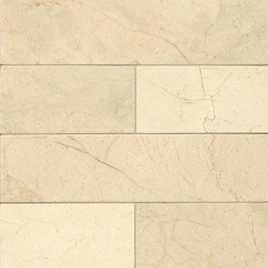 Bedrosians Marble Crema Marfil Select 3" x 12" Honed Tile