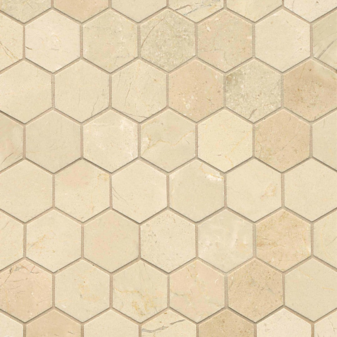 Bedrosians Marble Crema Marfil Select 11.75" x 12.5" Honed Wall Mosaic