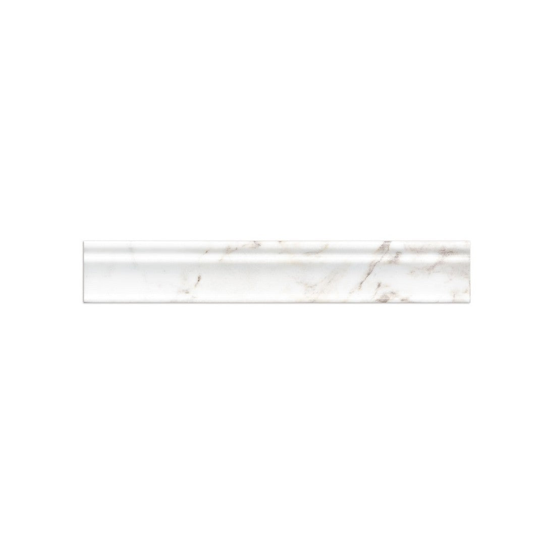 Bedrosians Marble Glorious White 2" x 12" Polished Trim