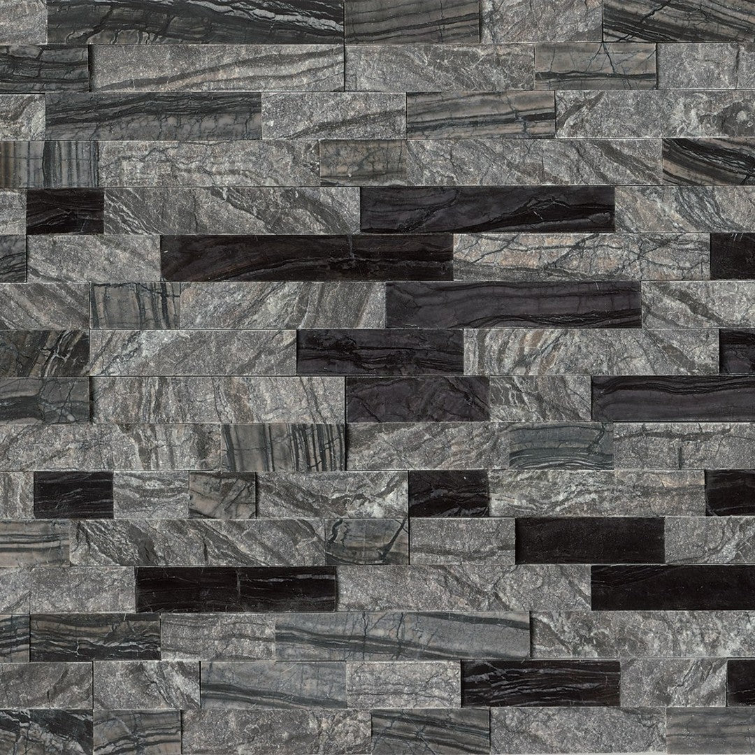 Bedrosians Marble Silver Sheen 6" x 24" Polished Ledger