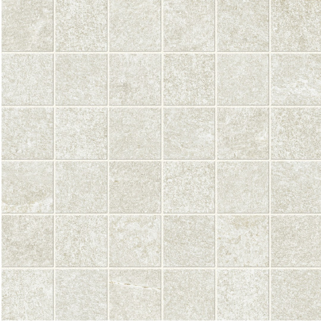 Marca Corona Arkiquartz 12" x 12" Natural Porcelain 2" Mosaic