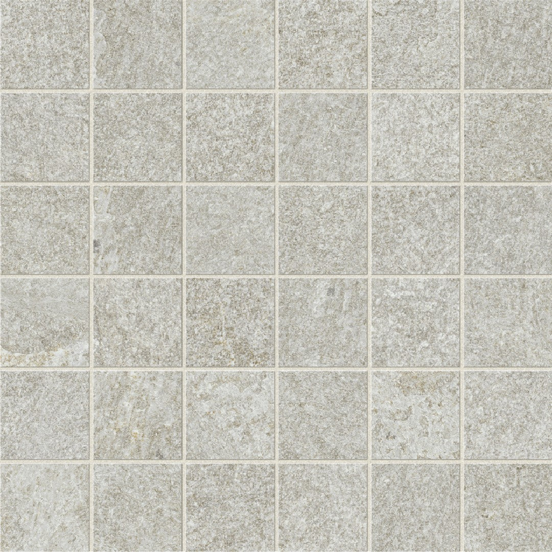 Marca Corona Arkiquartz 12" x 12" Natural Porcelain 2" Mosaic