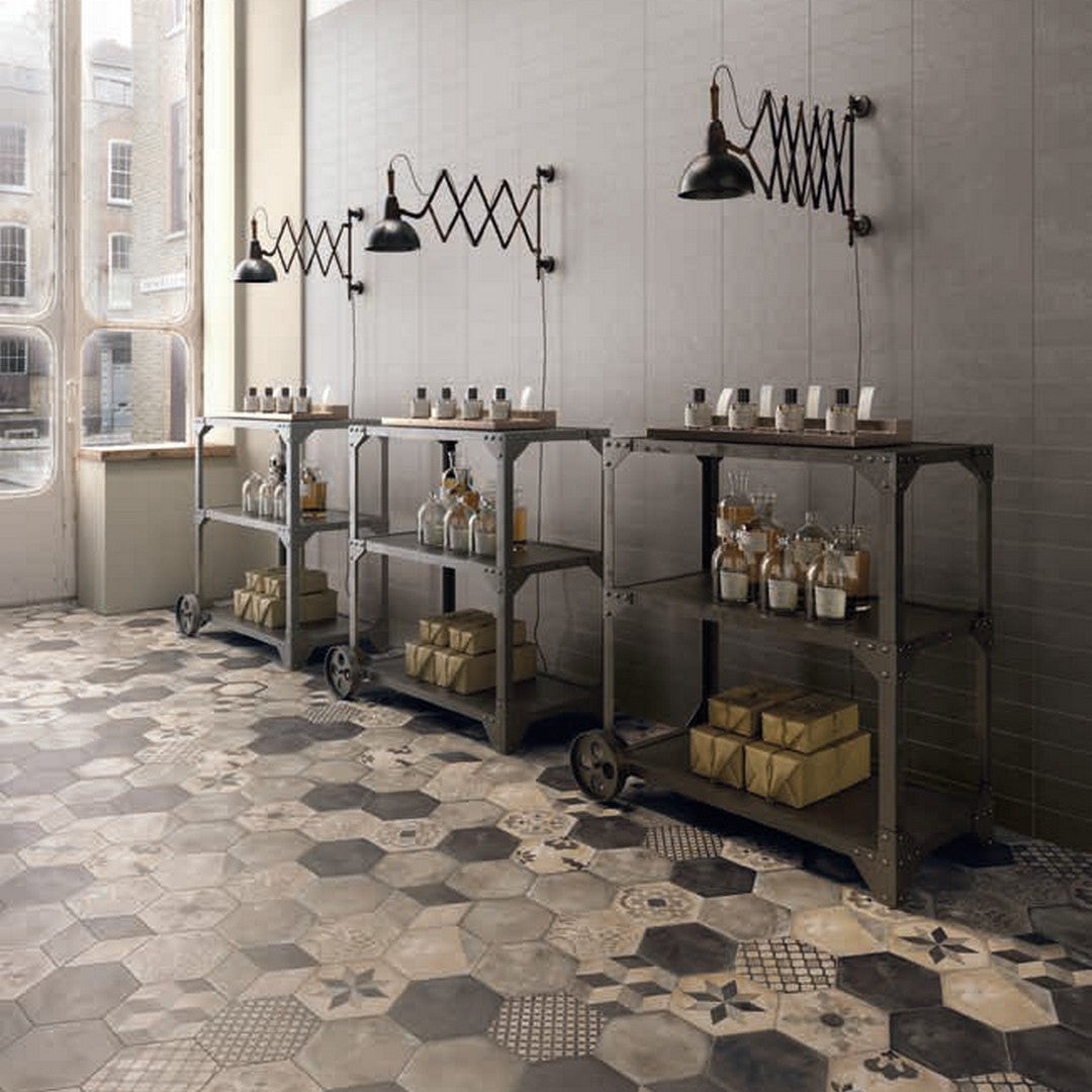 Marca-Corona-Terra-10-x-8.5-Matte-Hexagon-Deco-Porcelain-Tile-Astro-F