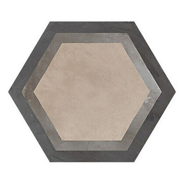 Marca Corona Terra 10" x 8.5" Matte Hexagon Deco Porcelain Tile