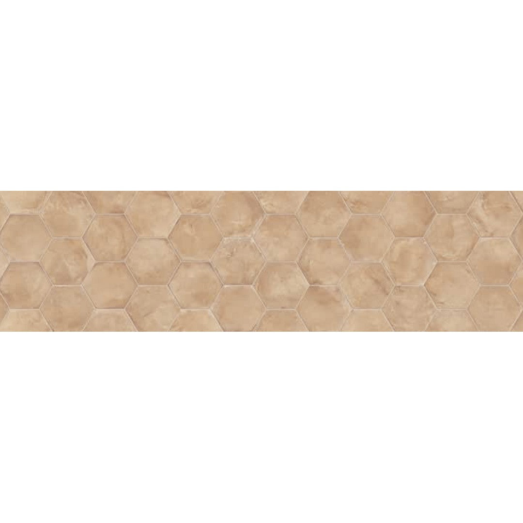 Marca-Corona-Terra-10-x-8.5-Matte-Hexagon-Porcelain-Tile-Ocra