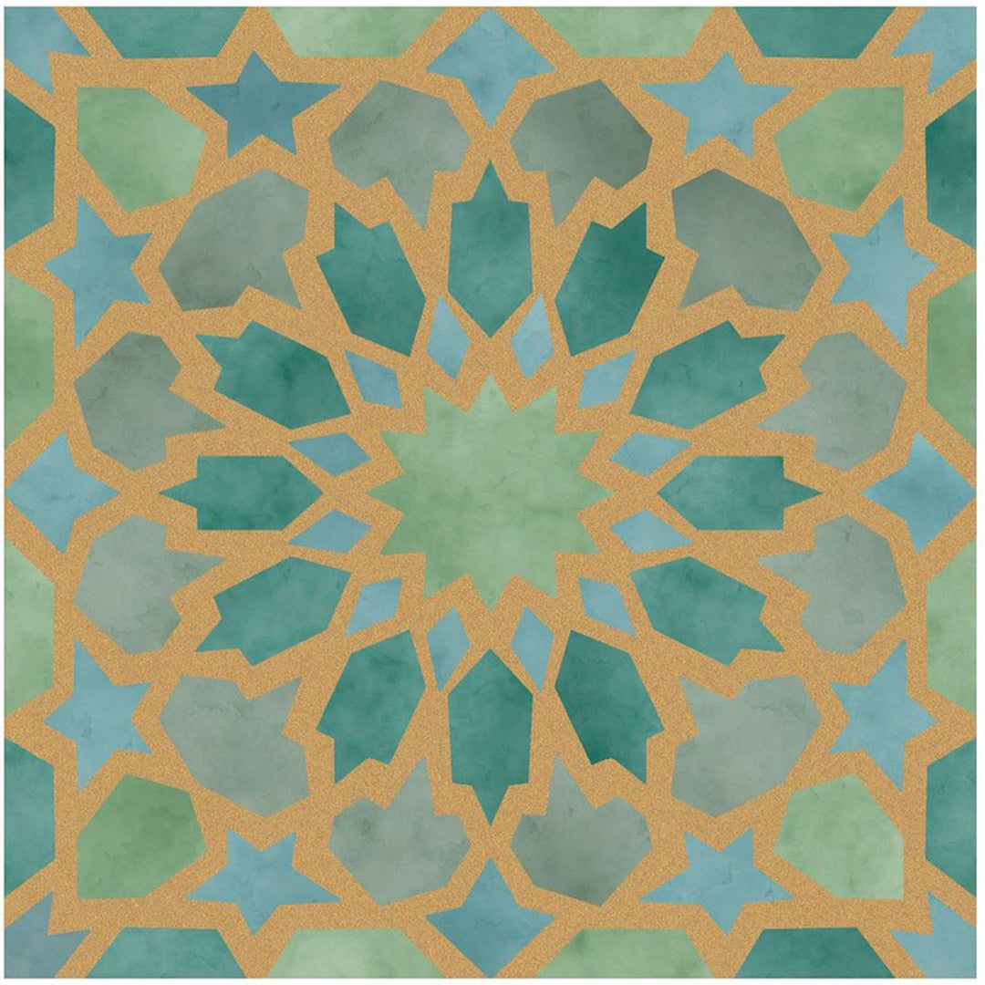 MiR Marakand 8" x 8" Rectified Matte Porcelain Gold Tile