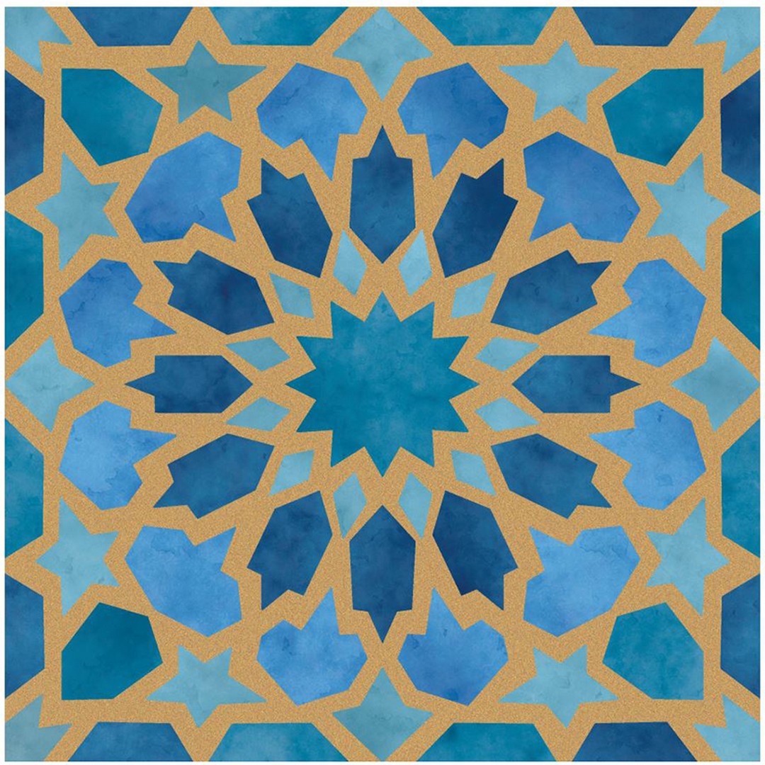 MiR Marakand 8" x 8" Rectified Matte Porcelain Gold Tile