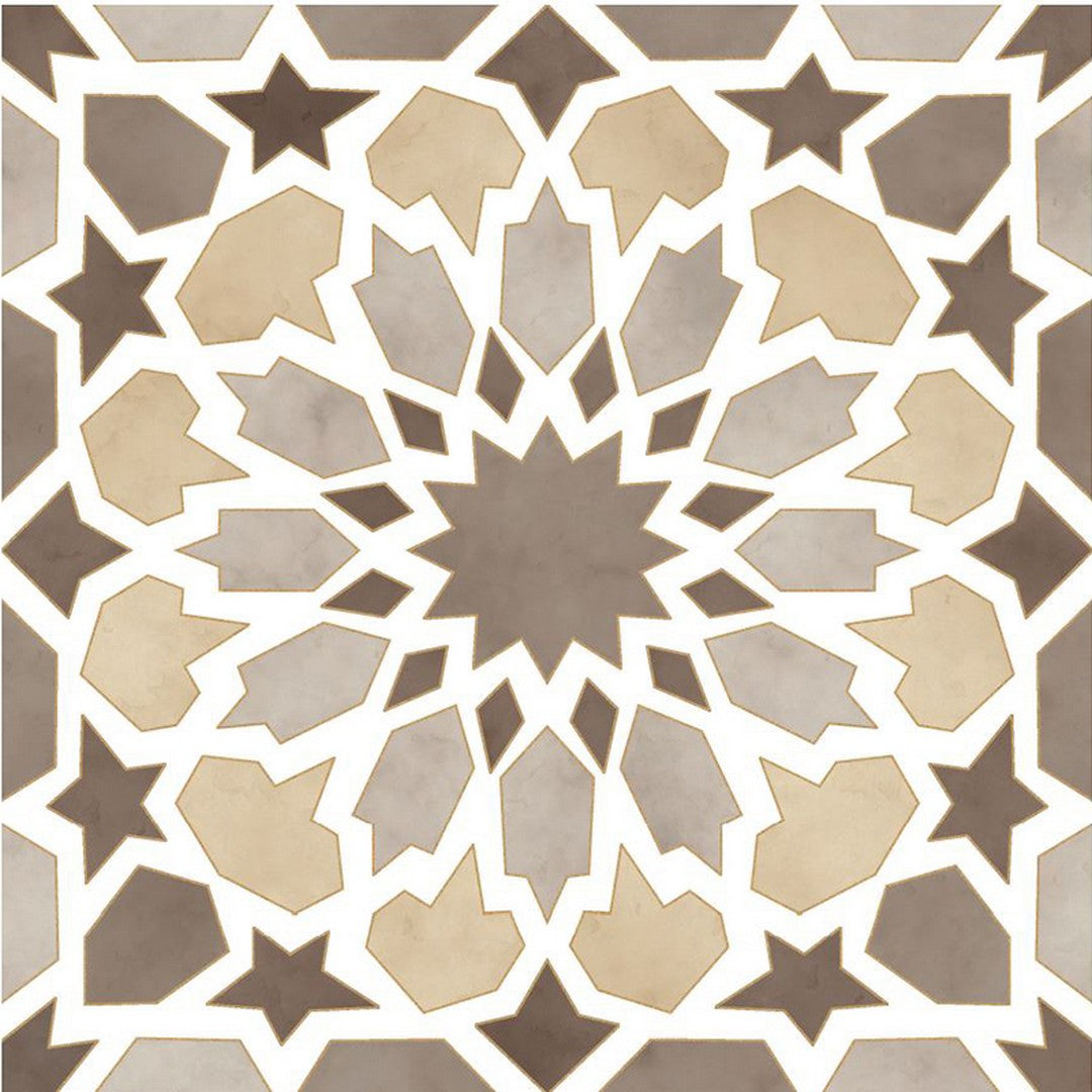 MiR Marakand 8" x 8" Rectified Matte Porcelain Gold Tile