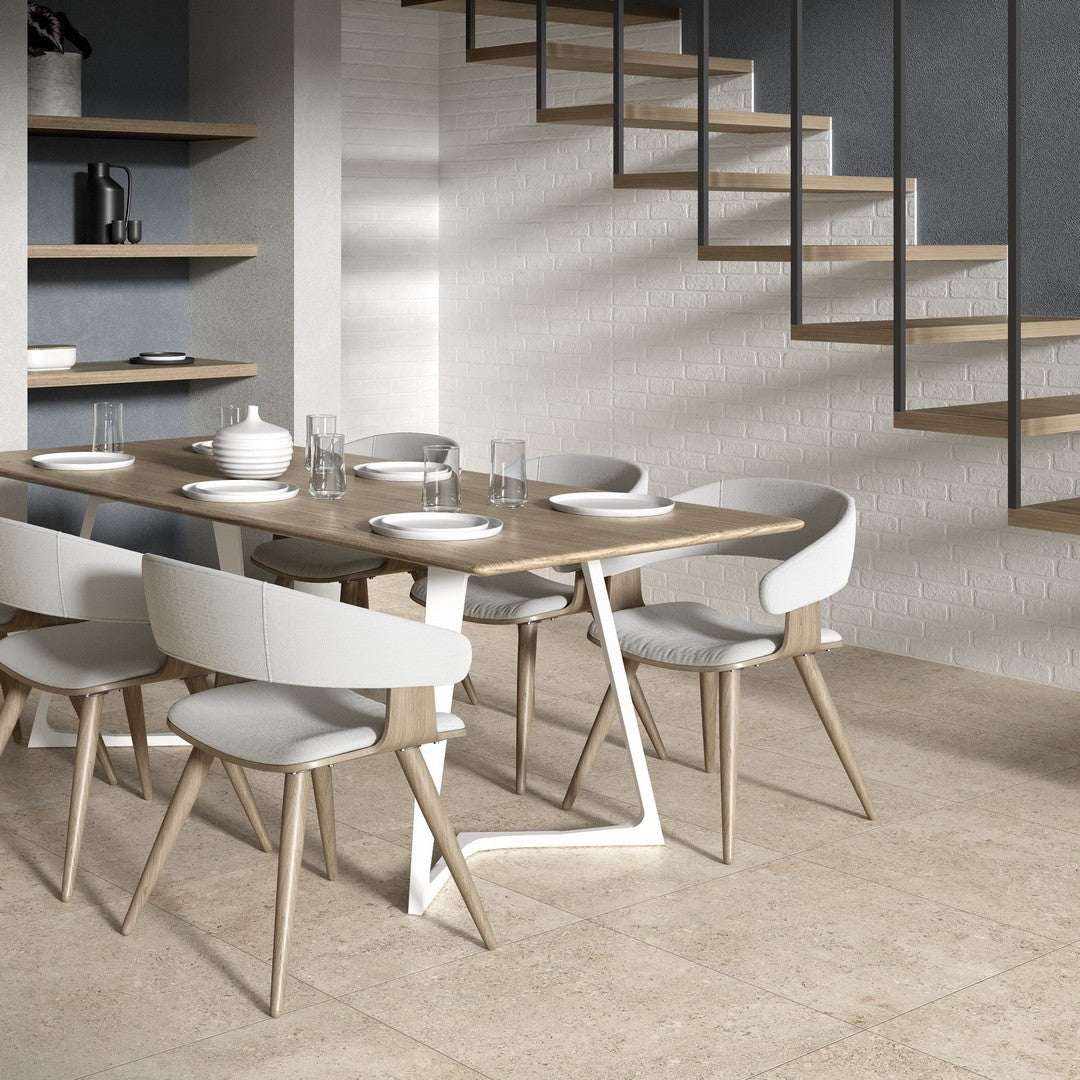 Tesoro-Shellstone-24-x-24-Rectified-Matte-Porcelain-Tile-Amber