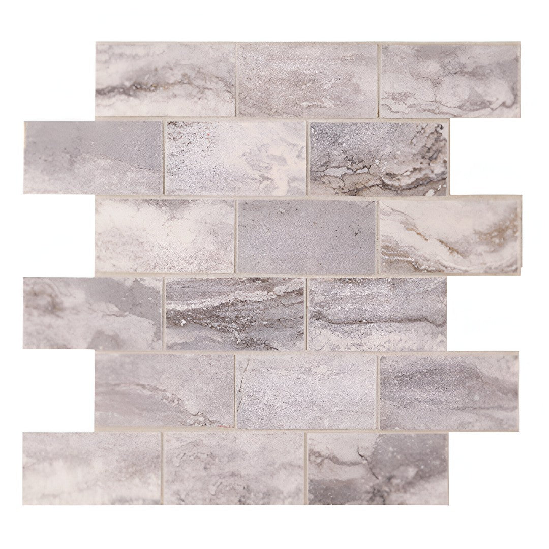 MS International Bernini 12" x 12" Polished Porcelain Mosaic