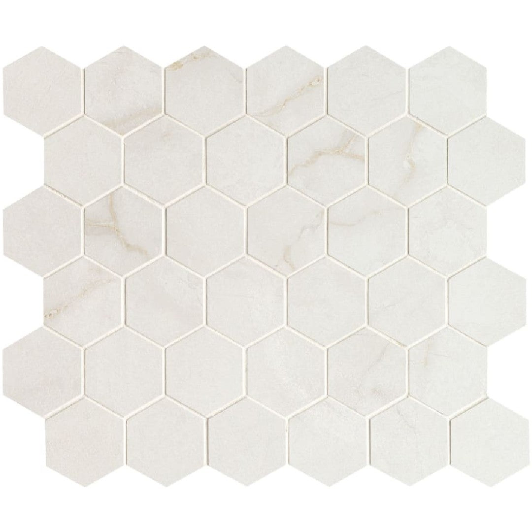 MS International Brighton 12" x 12" Matte 2" Hexagon Porcelain Mosaic