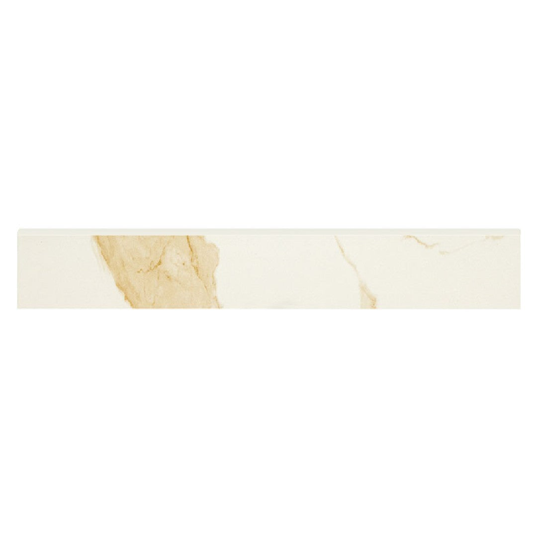 MS International Eden Calacatta 4" x 24" Polished Porcelain Bullnose