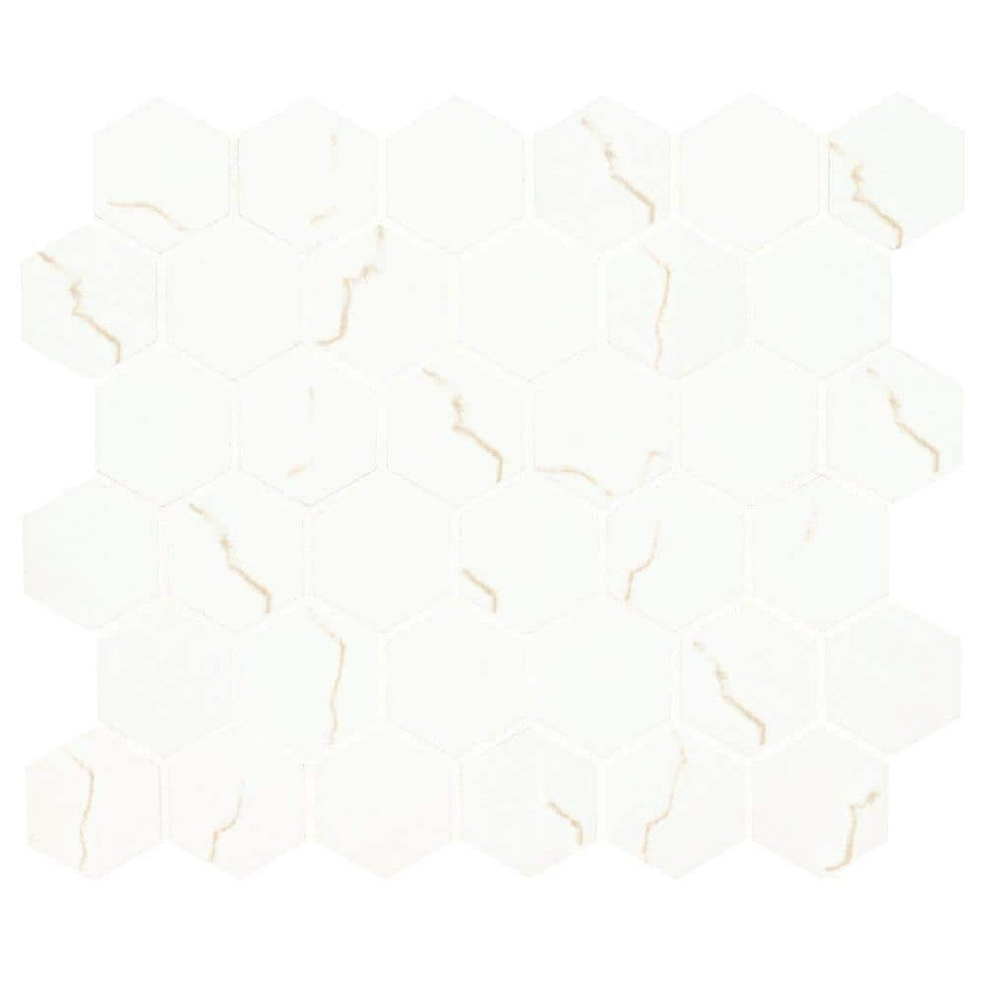 MS International Miraggio 12" x 12" Matte 2" Hexagon Porcelain Mosaic