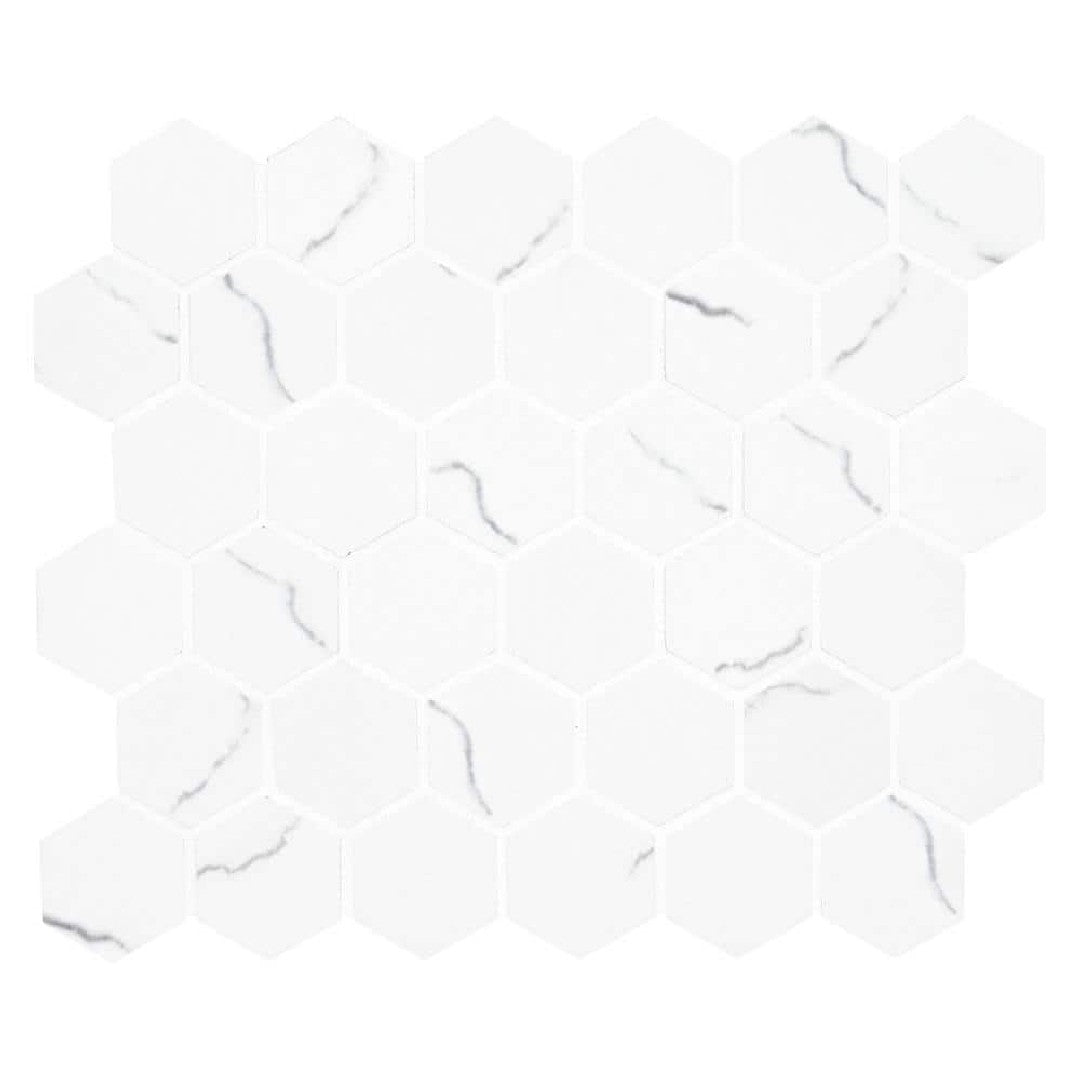MS International Miraggio 12" x 12" Matte 2" Hexagon Porcelain Mosaic