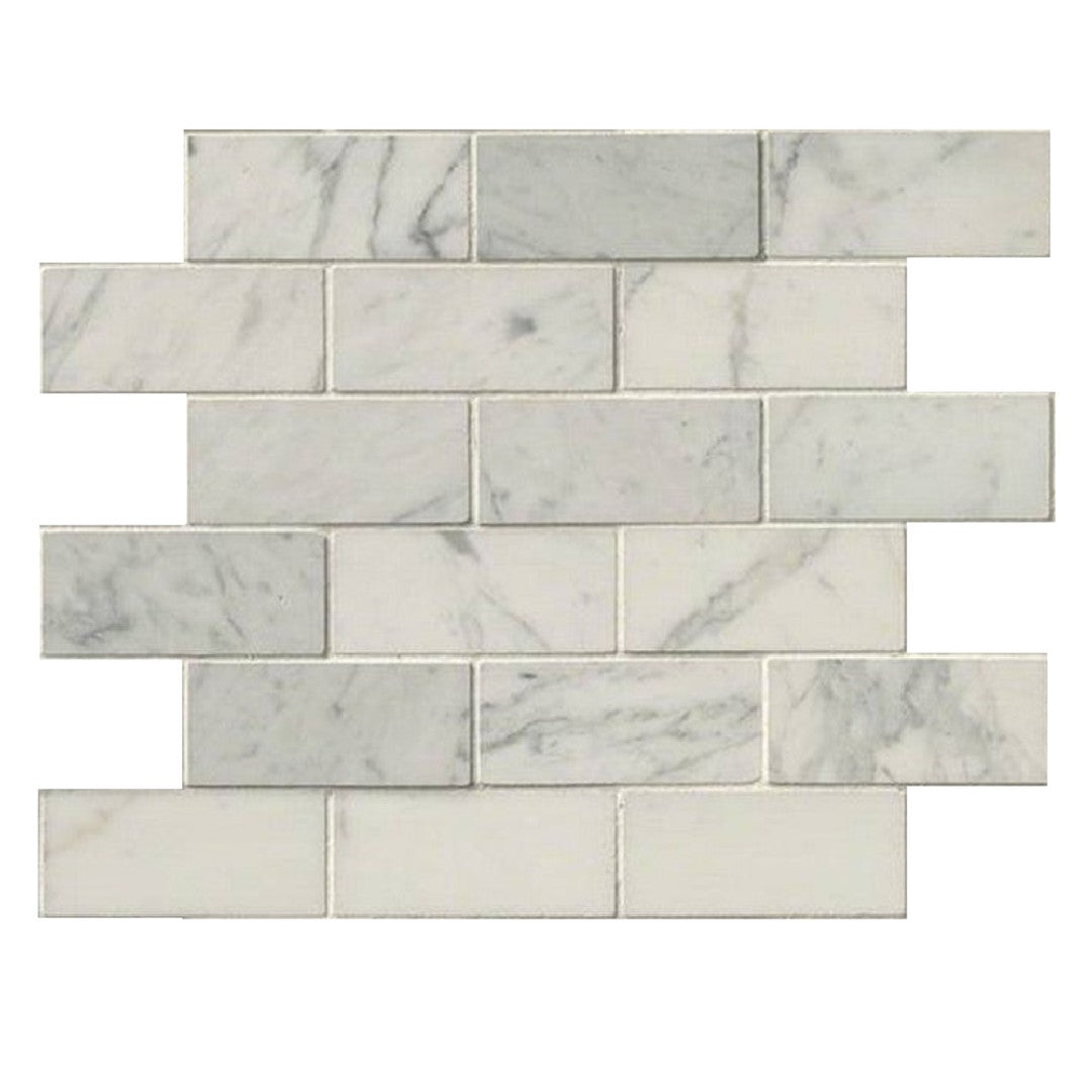 MS International Calacatta Gold 12" x 12" Polished Brick Marble Mosaic